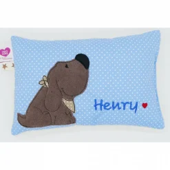 Kuschelkissen  Hund Labrador Retriever  Wunschnamen Taufkissen Geburtskissen - Schmusekissen Kissen mit Namen