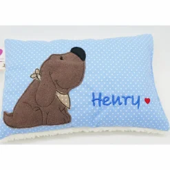 Kuschelkissen  Hund Labrador Retriever  Wunschnamen Taufkissen Geburtskissen - Schmusekissen Kissen mit Namen