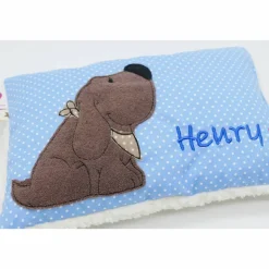 Kuschelkissen  Hund Labrador Retriever  Wunschnamen Taufkissen Geburtskissen - Schmusekissen Kissen mit Namen