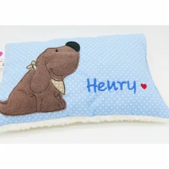 Kuschelkissen  Hund Labrador Retriever  Wunschnamen Taufkissen Geburtskissen - Schmusekissen Kissen mit Namen