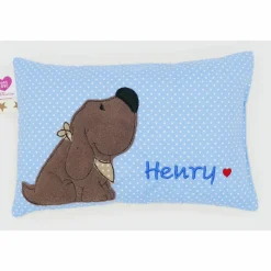 Kuschelkissen  Hund Labrador Retriever  Wunschnamen Taufkissen Geburtskissen - Schmusekissen Kissen mit Namen