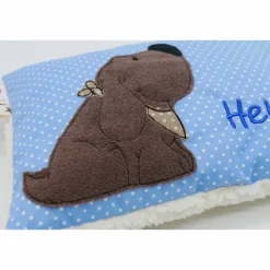 Kuschelkissen  Hund Labrador Retriever  Wunschnamen Taufkissen Geburtskissen - Schmusekissen Kissen mit Namen