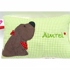 Kuschelkissen  Hund Labrador Retriever  Wunschnamen Taufkissen Geburtskissen - Schmusekissen Kissen mit Namen