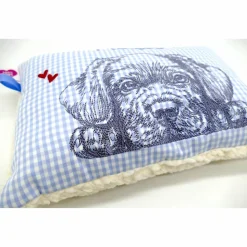 Kuschelkissen  Hund Labrador Retriever  Wunschnamen Taufkissen Geburtskissen - Schmusekissen Kissen mit Namen