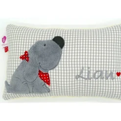 Kuschelkissen  Hund Labrador Retriever  Wunschnamen Taufkissen Geburtskissen - Schmusekissen Kissen mit Namen