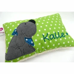 Kuschelkissen  Hund Labrador Retriever  Wunschnamen Taufkissen Geburtskissen - Schmusekissen Kissen mit Namen