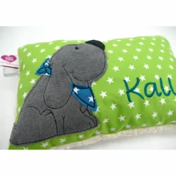 Kuschelkissen  Hund Labrador Retriever  Wunschnamen Taufkissen Geburtskissen - Schmusekissen Kissen mit Namen