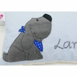 Kuschelkissen  Hund Labrador Retriever  Wunschnamen Taufkissen Geburtskissen - Schmusekissen Kissen mit Namen