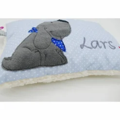 Kuschelkissen  Hund Labrador Retriever  Wunschnamen Taufkissen Geburtskissen - Schmusekissen Kissen mit Namen