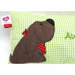 Kuschelkissen  Hund Labrador Retriever  Wunschnamen Taufkissen Geburtskissen - Schmusekissen Kissen mit Namen