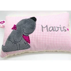 Kuschelkissen  Hund Labrador Retriever  Wunschnamen Taufkissen Geburtskissen - Schmusekissen Kissen mit Namen