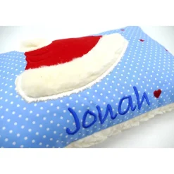Kuschelkissen Weihnachtsmütze Nikolausmütze Nikolaus - Weihnachten- Geburtskissen - Kissen mit Namen