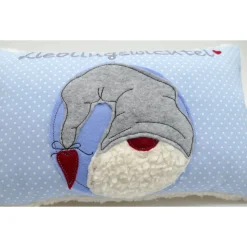 Kuschelkissen Wichtel Tomte Zwerg Rentier Rednose Elch Reh Rudolph Nikolaus - Weihnachten- Kissen mit Namen