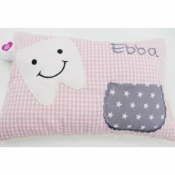 Kuschelkissen  Zahnfeekissen Zahnfee  Wunschnamen Taufkissen Geburtskissen - Schmusekissen Kissen mit Namen