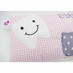 Kuschelkissen  Zahnfeekissen Zahnfee  Wunschnamen Taufkissen Geburtskissen - Schmusekissen Kissen mit Namen