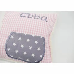 Kuschelkissen  Zahnfeekissen Zahnfee  Wunschnamen Taufkissen Geburtskissen - Schmusekissen Kissen mit Namen