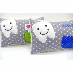 Kuschelkissen  Zahnfeekissen Zahnfee  Wunschnamen Taufkissen Geburtskissen - Schmusekissen Kissen mit Namen