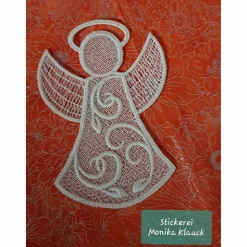 Lace-Engel, gestickt