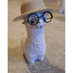 Lama aus Raysin mit Accessoires - niedliche Dekoration oder kleines Geschenk