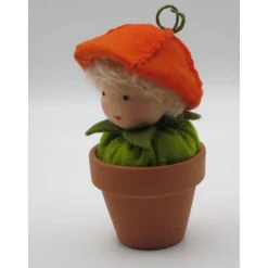 Lampionblume im Töpfchen - Physalis  - Blumenkind - Jahreszeitentisch - Waldorf Art - Art.Nr. HE3