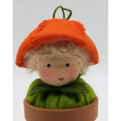 Lampionblume im Töpfchen - Physalis  - Blumenkind - Jahreszeitentisch - Waldorf Art - Art.Nr. HE3