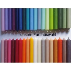 lange Stabkerzen 18cm lang - 22mm Durchmesser farbig | Geburtstagskerzen | Kerzen