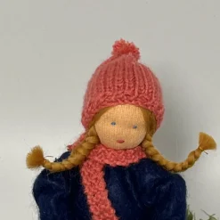 Laternenmädchen blau- Jahreszeitentisch - Blumenkind - Herbst