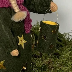 Laternenmädchen grün- Jahreszeitentisch - Blumenkind - Herbst