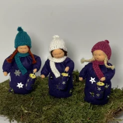 Laternenmädchen lila - Jahreszeitentisch - Blumenkind - Herbst