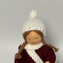 Laternenmädchen rot - Jahreszeitentisch - Blumenkind - Herbst