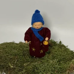 Laternenmädchen rot - Jahreszeitentisch - Blumenkind - Herbst