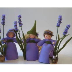 Lavendel Mädchen - Blumenkind - Jahreszeitentisch - Waldorf Art - Art.Nr.SO29