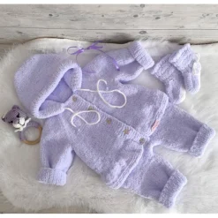 „Lavendeltraum – Zauberhaftes Baby-Set für kleine Prinzessinnen“ (Größe 62/68)