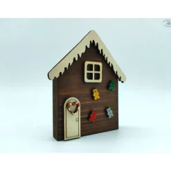 Lebkuchenhaus aus Holz / Wichtelhaus
