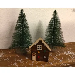 Lebkuchenhaus aus Holz / Wichtelhaus