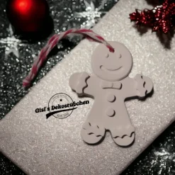 Lebkuchenmann, Keramik Weihnachten, Christbaumschmuck, Wohndeko