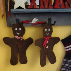 Lebkuchenmännchen handgefilzte Deko