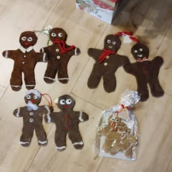 Lebkuchenmännchen handgefilzte Deko