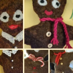 Lebkuchenmännchen handgefilzte Deko