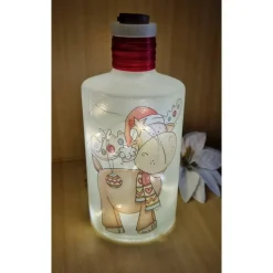 LED Flasche "Weihnachts Elch"