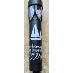 LED Solar Licht Trauer mit Spruch und Motiv - personalisiert