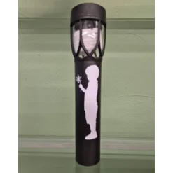 LED Solar Licht Trauer mit Spruch und Motiv - personalisiert