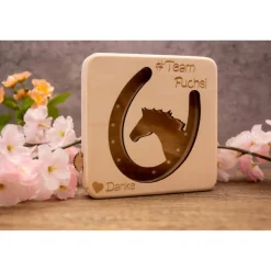 LED-Lampe Pferdekopf – Individuelle Lasergravur für Pferdefans