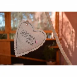 Leinen Herz Lavendel Deko Frühling