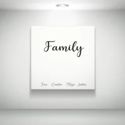 Leinwand als Familien oder Partnerschaftsbild *handmade* versch. Dessins und Größen möglich