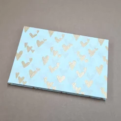 Leporello Fotoalbum Herzen Hochzeit 11x16cm Querformat Personalisierbar