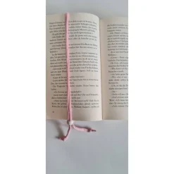 Lesezeichen Herz II aus Textilgarn gehäkelt