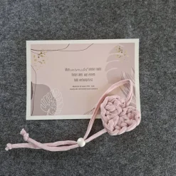 Lesezeichen Herz II aus Textilgarn gehäkelt