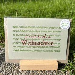 Letterpress Weihnachtskarte