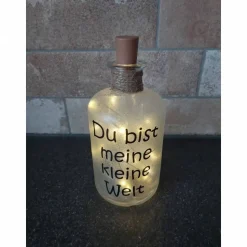Leuchtflasche LED Meine kleine Welt